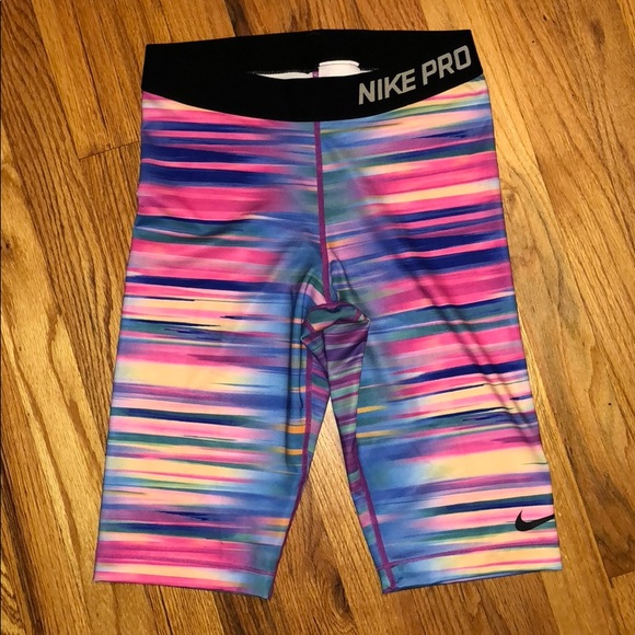 nike pro rainbow shorts